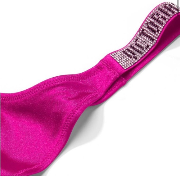 2 Pc Victoria’s Secret Shine Strap Swim Brazilian Bombshell Add-2-cups & Thong - Picture 2 of 13